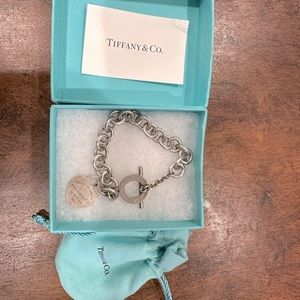 Tiffany&Co beautiful, classic heart charm return to Tiffany’s tag charm bracelet